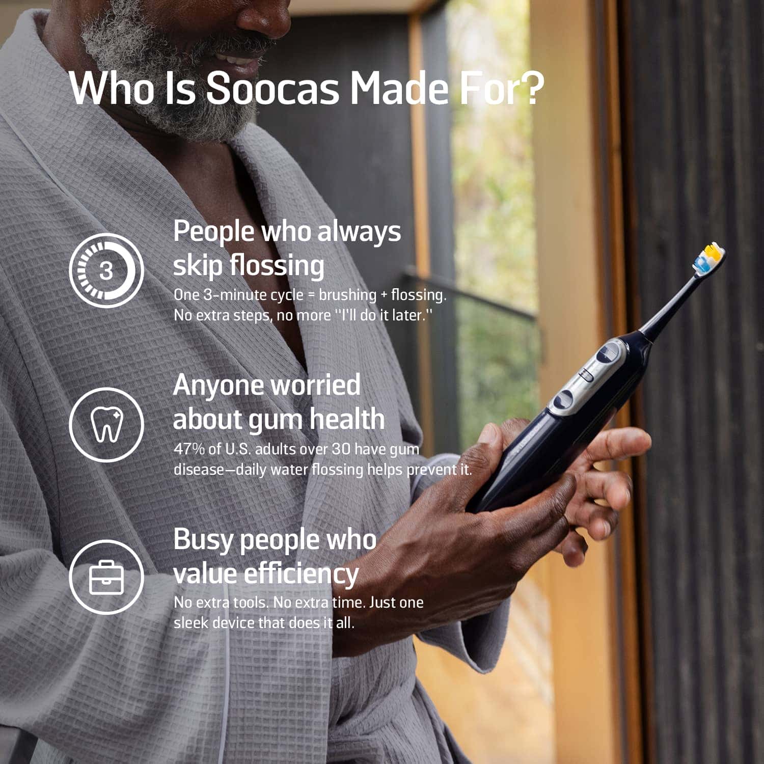 Soocas NEOS II 2-in-1 electric toothbrush with water flosser - Image 25